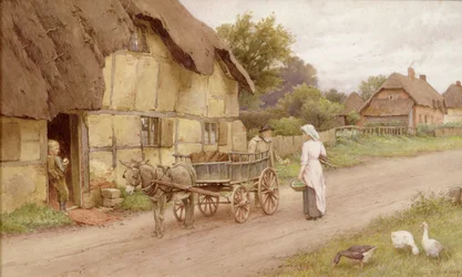 ロバのカート、1920年頃